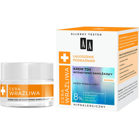 AA Cosmetics Cera Wrażliwa - krem intensywnie nawilżający 72h na dzień, 50 ml
