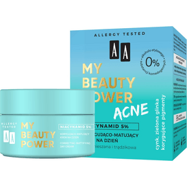 AA Cosmetics My Beauty Power Acne - korygująco-matujący krem na dzień, 50 ml