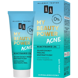 AA Cosmetics My Beauty Power Acne - złuszczający peeling enzymatyczny, 40 ml