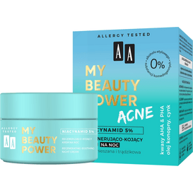 AA Cosmetics My Beauty Power Acne - regenerujący krem na noc, 50 ml