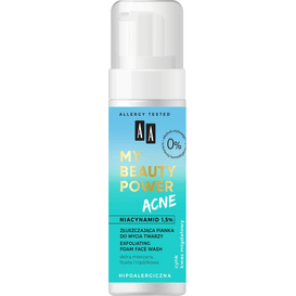 AA Cosmetics My Beauty Power Acne - złuszczająca pianka do mycia twarzy, 150 ml