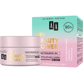AA Cosmetics My Beauty Power Niacynamid 5% - rewitalizujący krem-koncentrat na noc, 50 ml