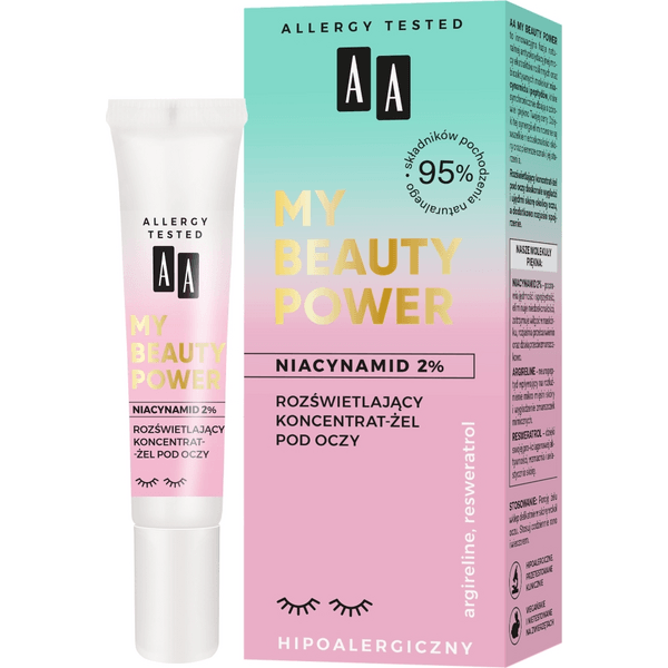 My Beauty Power Niacynamid 2% – rozświetlający koncentrat-żel pod oczy
