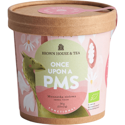 Herbata Once upon a PMS - mieszanka ziołowa w piramidkach Brown House & Tea