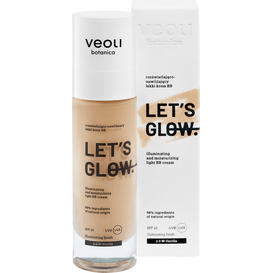 Veoli Botanica LET’S GLOW Rozświetlająco-nawilżający lekki krem BB - odcień 2.0 - Vanilla, 30 ml