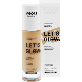 Veoli Botanica LET’S GLOW Rozświetlająco-nawilżający lekki krem BB - odcień 3.0 - Golden Beige, 30 ml