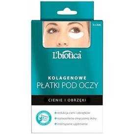 Lbiotica [OUTLET] Kolagenowe płatki pod oczy - Redukcja cieni i obrzęków, 6 szt.