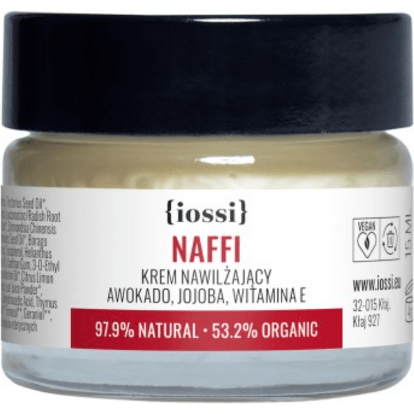 Naffi – Krem nawilżający z awokado i jojoba – wersja mini – 15 ml
