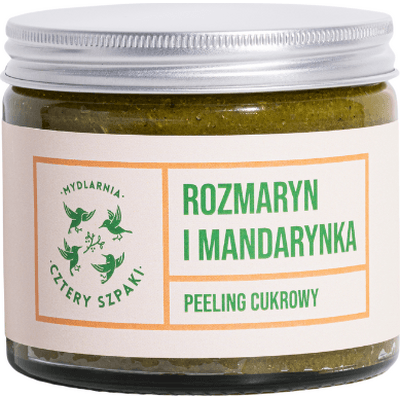 Peeling rozmaryn i mandarynka Mydlarnia Cztery Szpaki