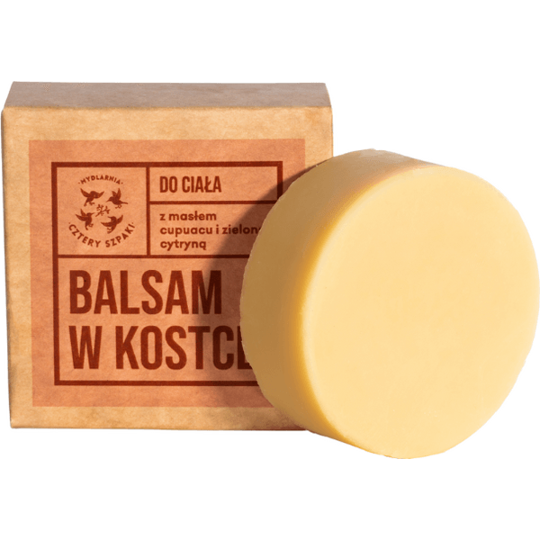 Balsam do ciała w kostce z masłem cupuacu i zieloną cytryną