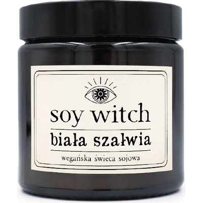 Świeca sojowa - Biała szałwia Soy Witch