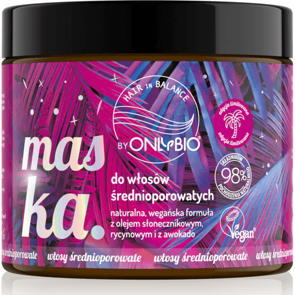 Maska do włosów średnioporowatych