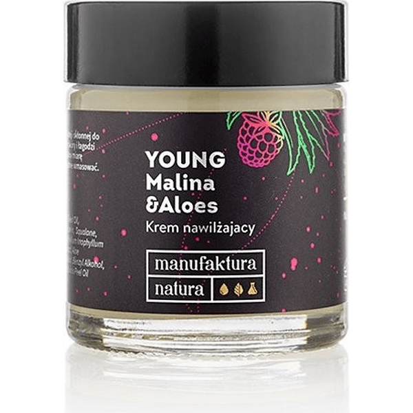 Krem nawilżający – Young – Malina i aloes – 30 ml