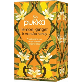 Pukka Herbata ziołowa - Cytryna, Imbir i Miód Manuka BIO, 20 szt.