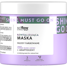 SoFlow Rewitalizująca maska do włosów farbowanych - śliwka, jeżyna so!flow, 400 ml