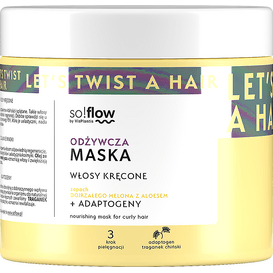 SoFlow Odżywcza maska do włosów kręconych - melon, aloes so!flow, 400 ml