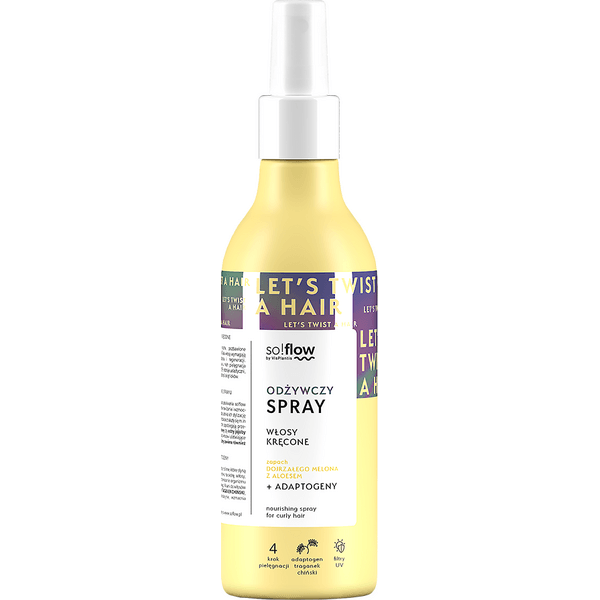 Odżywczy spray do włosów kręconych – melon, aloes so!flow