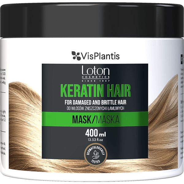 Maska do włosów zniszczonych i łamliwych z keratyną – Loton