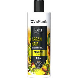 Vis Plantis Szampon do włosów cienkich i osłabionych z olejem arganowym - Loton, 400 ml