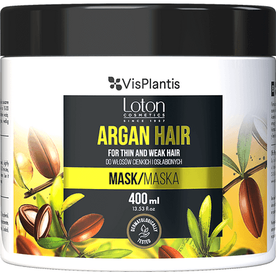 Maska do włosów cienkich i osłabionych z olejem arganowym - Loton Vis Plantis