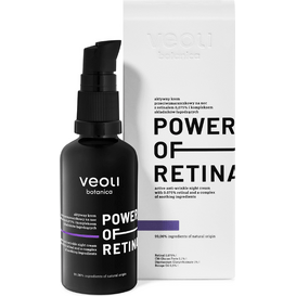 Veoli Botanica POWER OF RETINAL aktywny krem przeciwzmarszczkowy na noc z retinalem 0,075%, 40 ml