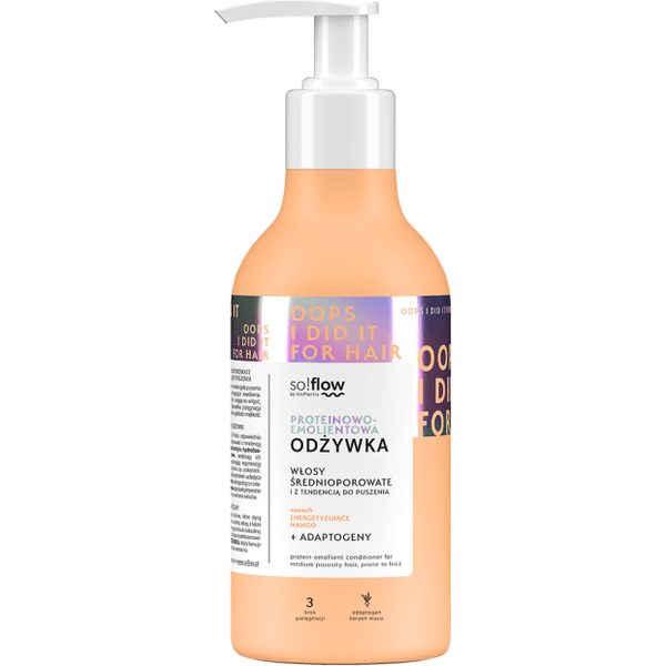 Emolientowo-proteinowa odżywka do włosów średnioporowatych – So!Flow