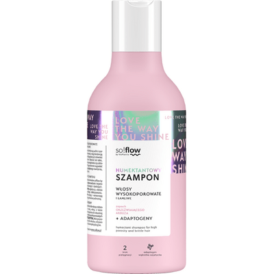 Humektantowy szampon do włosów wysokoporowatych - So!Flow Vis Plantis