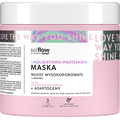 Emolientowo-proteinowa maska do włosów wysokoporowatych - So!Flow