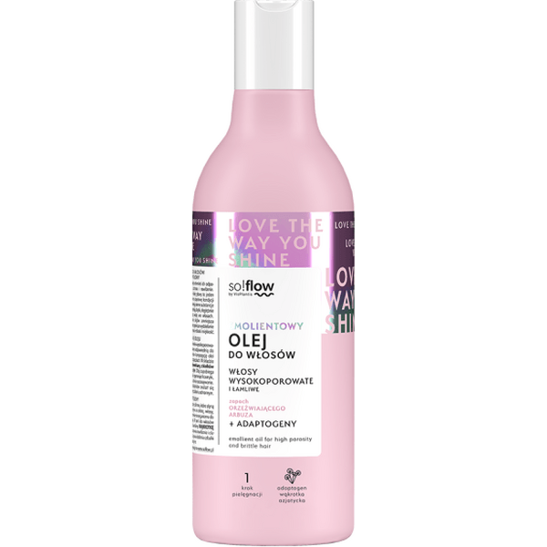 Emolientowy olej do włosów wysokoporowatych – So!Flow