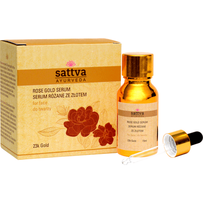 Serum różane ze złotem - Rose gold serum Sattva Ayurveda