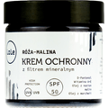 Krem ochronny z filtrem mineralnym UVA/UVB - SPF 50 - róża-malina