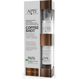 APIS Biorewitalizujące serum pod oczy z kwasem kawowym i olejem z nasion kawy, 10 ml