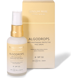 Sensum Mare Algodrops - Innowacyjna lekka emulsja ochronna przeciw fotostarzeniu SPF 50 UVB UVA PA++++ HEV/IR, 50 ml