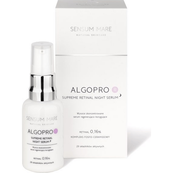Wysoce skoncentrowane serum nocne z retinalem 0,16% – ALGOPRO R Supreme Retinal Night Serum