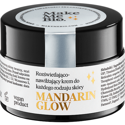 Mandarin Glow Rozświetlająco-nawilżający krem do każdego rodzaju skóry Make Me Bio