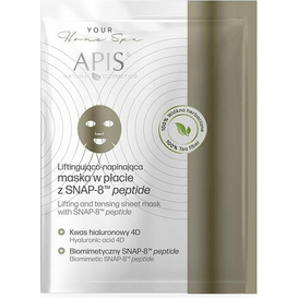APIS Liftingująca i napinająca maska w płacie z SNAP-8 MT peptide, 20 g