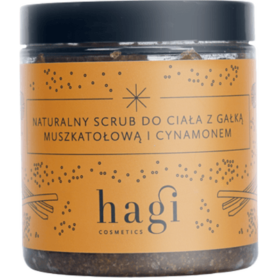 Naturalny scrub do ciała z gałką muszkatołową i cynamonem Hagi