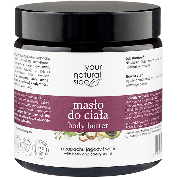 Masło do ciała o zapachu jagody i wiśni