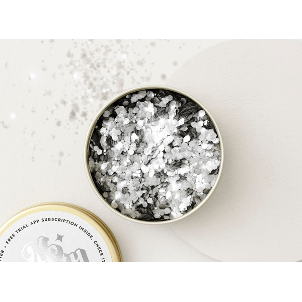 Silver – biodegradowalny brokat do twarzy i ciała