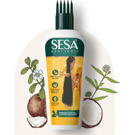 SESA Mały olejek do włosów SESA z aplikatorem, 50 ml