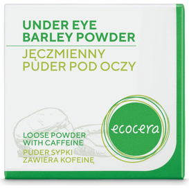 Ecocera Redukujący cienie jęczmienny puder pod oczy z kofeiną, 4 g