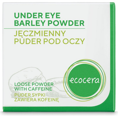 Redukujący cienie jęczmienny puder pod oczy z kofeiną Ecocera