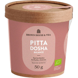 Brown House & Tea Pitta Dosha Balance- herbatka ziołowa z serii Balance Me Ayurveda (data ważności: 2024-01-04), 50 g