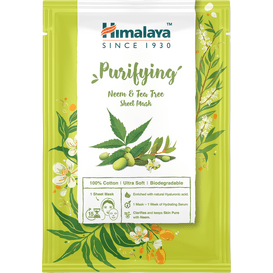 Himalaya Herbals Oczyszczająca maska na tkaninie z neem i olejkiem z drzewa herbacianego, 30 ml