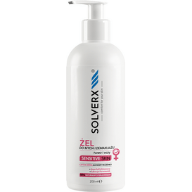 SOLVERX Żel do mycia i demakijażu twarzy SENSITIVE SKIN, 200 ml
