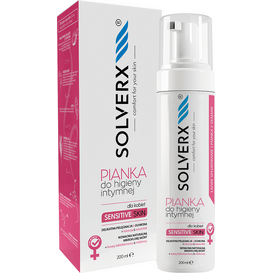 SOLVERX Pianka do higieny intymnej dla kobiet, 200 ml
