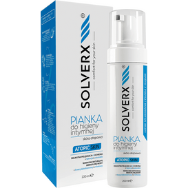 SOLVERX Pianka do higieny intymnej dla kobiet ATOPIC SKIN, 200 ml