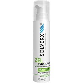 SOLVERX Żel punktowy na wypryski ACNE SKIN, 15 ml