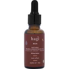 Hagi Naturalny olejek do brody i wąsów - Matt Effect - Whisky Barber, 30 ml