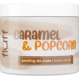 Fluff Peeling do ciała o zapachu karmelu i popcornu, 160 ml